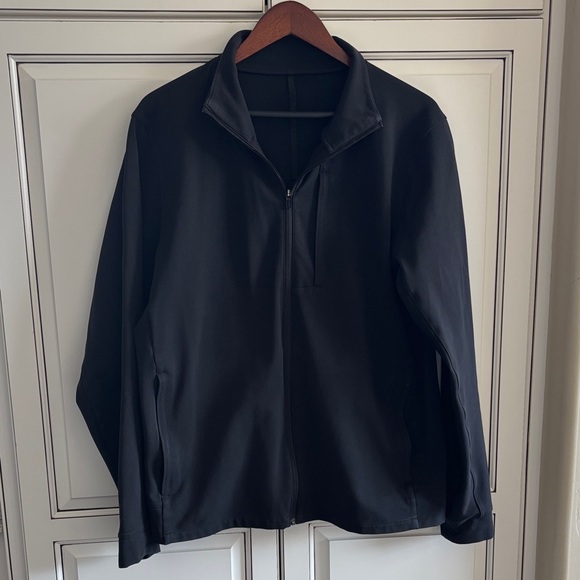 Lululemon Sojourn Performance Track Jacket Warpstream LM3CZO Black Men’s Size XL